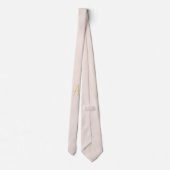 Goud & Pastel Kleur Monogram Professionele Initiaa Stropdas (Achterkant)