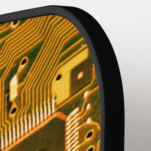 Goud PCB's Printkaart Microchip Aangepast Pickleball Paddle (Links Detail)