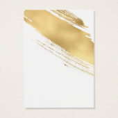 Goud penseel met weergavekaarten visitekaartje (Achterkant)