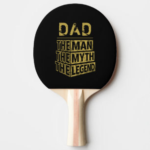 Goud - persoonlijke naam het Man de mythe de Legen Tafeltennisbatje