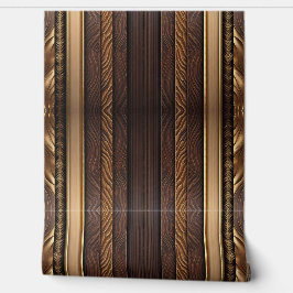 Goud Populair Hout Kunst Lamperia Collectie Behang