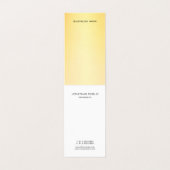 Goud Professioneel Modern Monogram Elegant Eenvoud Visitekaartjes (Binnenkant ongevouwen)