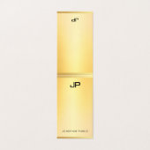 Goud Professioneel Modern Monogram Elegant Eenvoud Visitekaartjes (Buitenkant ongevouwen)