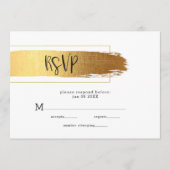 Goud pushslag modern design menu (Voorkant)