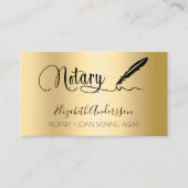 Goud QR-code voor de ondertekenaar van de notaris Visitekaartje (Voorkant)