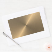 Goud Rechthoekige Sticker (Envelop)