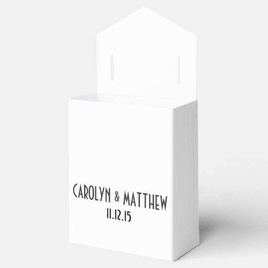 Goud rendier Antler bruiloft Bedankdoosjes (Geopend)