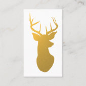 Goud rendier gewei moderne trouwtafel nummer plaatskaartje (Achterkant)