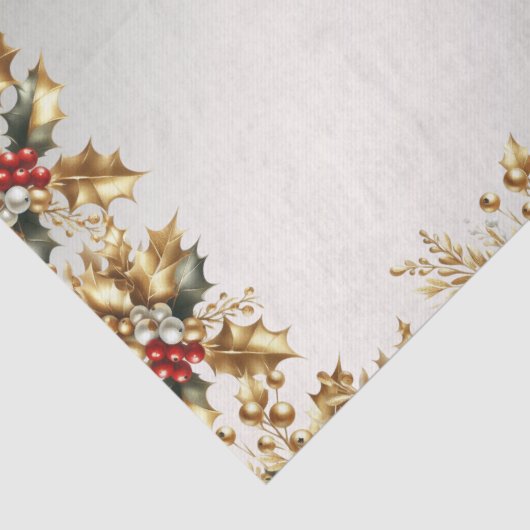 Goud rendier vakantie weefsel papier (Detail)