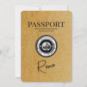 Goud Reno Paspoort Bewaar de datum Save The Date (Voorkant)