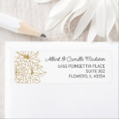 Goud retouradres etiket (Insitu)