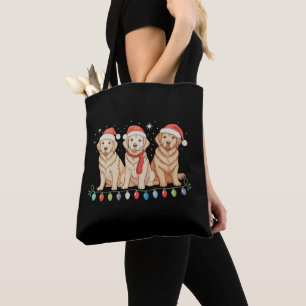 Goud Retriever Hond Kerstmis Sinterklaas Kerst Lic Draagtas