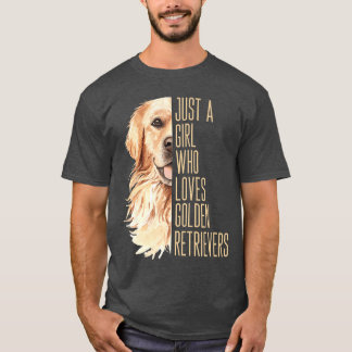 Goud Retriever-liefhebber ontwerp voor hondenliefh T-shirt