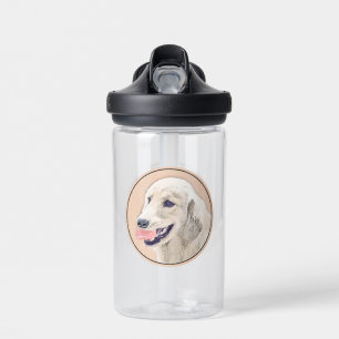 Goud Retriever met Tennisbal Schilderij Hond Kunst Waterfles