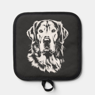 Goud Retriever Portret Minimalistische Kleding Pannenlap