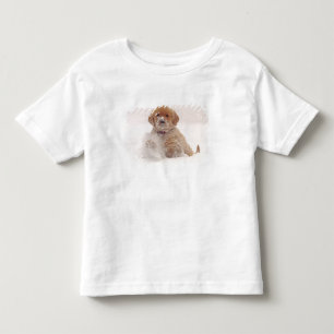 Goud Retriever Pup in de Sneeuw Kinder Shirts