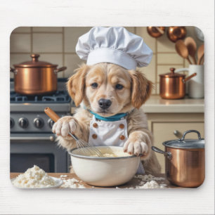 Goud Retriever Puppy Chef Muismat
