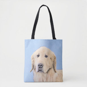 Goud Retriever Schilderij - Mooie Originele Honden Draagtas