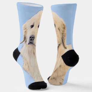 Goud Retriever Schilderij - Mooie Originele Honden Sokken