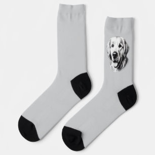 Goud Retriever tekenen Sokken