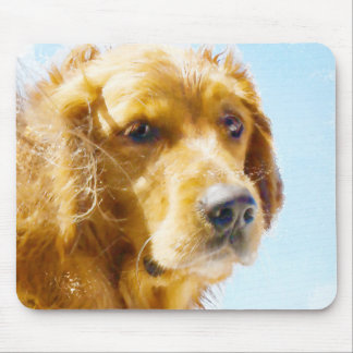 Goud Retriever Waterverf Muismat