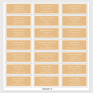 Goud Retro Boho Minimalistische Kerst Gastadres Sticker