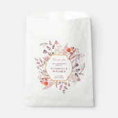 Goud Roestig Boho Chic Wilde Bloem Bruiloft Dankje Bedankzakje (Voorkant)