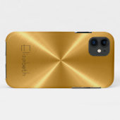 Goud roestvrij staal Case-Mate iPhone case (Achterkant (horizontaal))