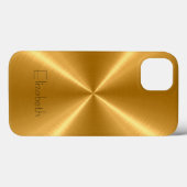 Goud roestvrij staal Case-Mate iPhone case (Achterkant (horizontaal))