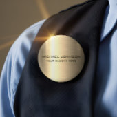 Goud roestvrij staal Metaal Button