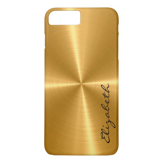 Goud roestvrij staal Metaalkijk Case-Mate iPhone Case (Achterkant)