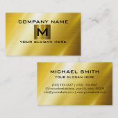 Goud roestvrij staal visitekaartje (Voorkant / Achterkant)