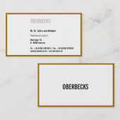 Goud rond visitekaartje (Voorkant / Achterkant)