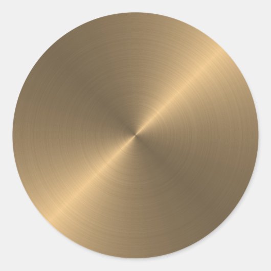 Goud Ronde Sticker (Voorkant)