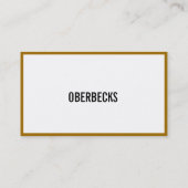 Goud rondom visitekaartje (Achterkant)