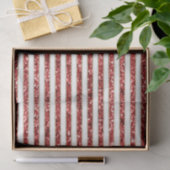 Goud Rood Wit Glitter Stripes Kerstmis Tissuepapier (Geschenk)