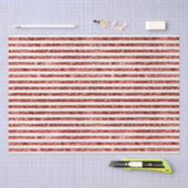 Goud Rood Wit Glitter Stripes Kerstmis Tissuepapier (Craft)