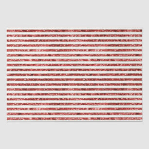 Goud Rood Wit Glitter Stripes Kerstmis Tissuepapier
