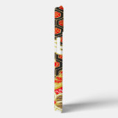 Goud Rood Wit Japans Kimono Bloemen Case-Mate iPhone Case (Achterkant / Rechts)