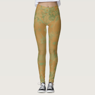 Goud & Roos Bloemen & Plaid Leggings