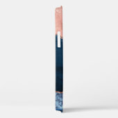 Goud Roos en Navy Blue - Agaat Waterverf - Hoesje- Case-Mate iPhone Case (Achterkant / Rechts)