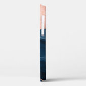 Goud Roos en Navy Blue - Agaat Waterverf - Hoesje- Case-Mate iPhone Case (Achterkant / Links)