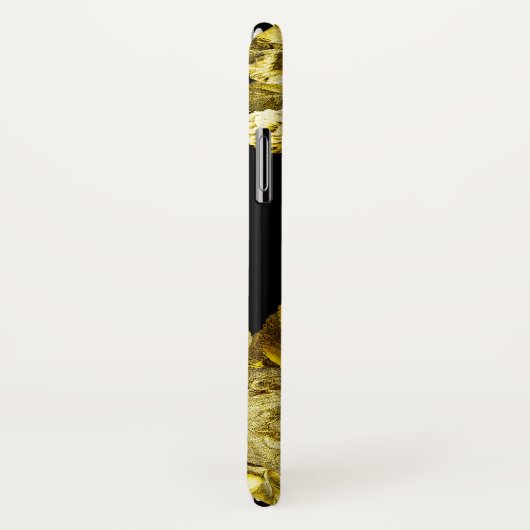 Goud roos en zwarte marmer Case-Mate iPhone case (Achterkant / rechts)