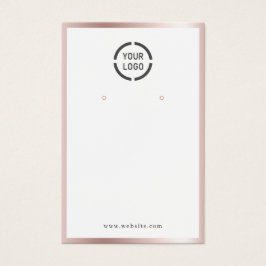 Goud roos grens douanegerelateerd logo beeldscherm visitekaartje