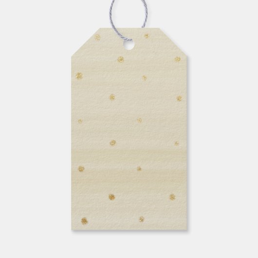 Goud Roze Bloemen Elegant Vrijgezellenfeest Labels Cadeaulabel (Achterkant)