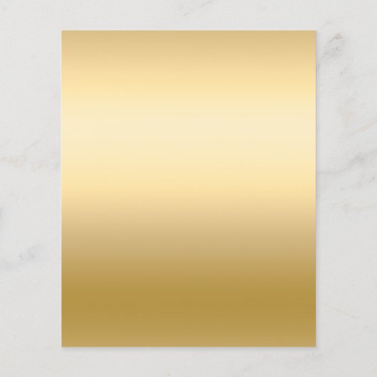 Goud roze bloemstukken 50e verjaardag uitnodiging (Achterkant)