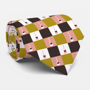 Goud Roze Chocolade Ivoor Roze Wit Gitaren Stropdas