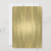 Goud Roze Roze Bruiloft Kaart (Achterkant)