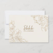 Goud RSVP Kaartje (Achterkant)