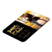 Goud Save Onze Datum | De datummagneet opslaan Magneet (Linkerzijde)